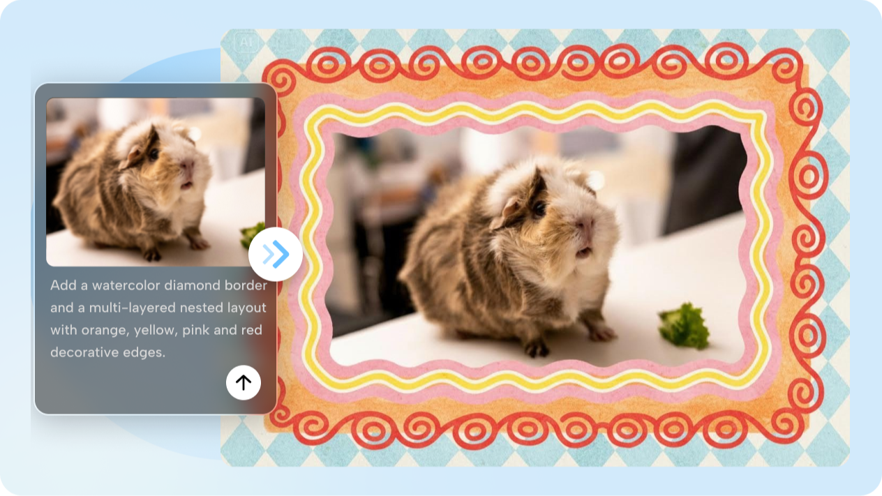 Build unique frame styles with the image-to-image tool
