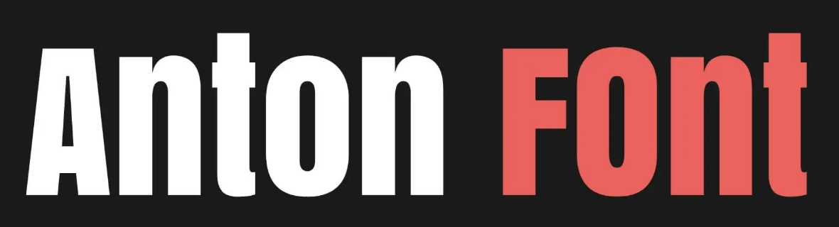 Anton font style