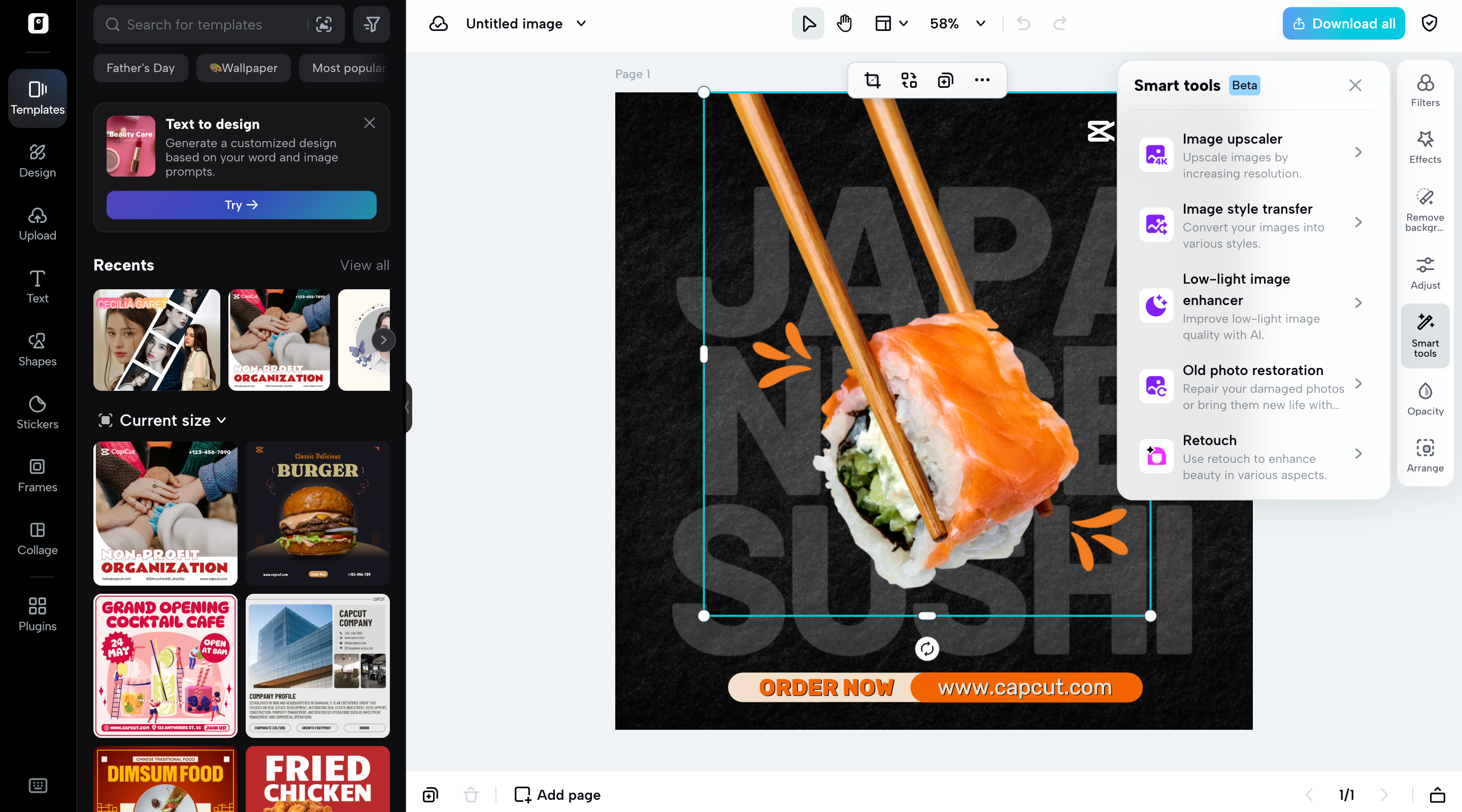 Image editor for image manipulation