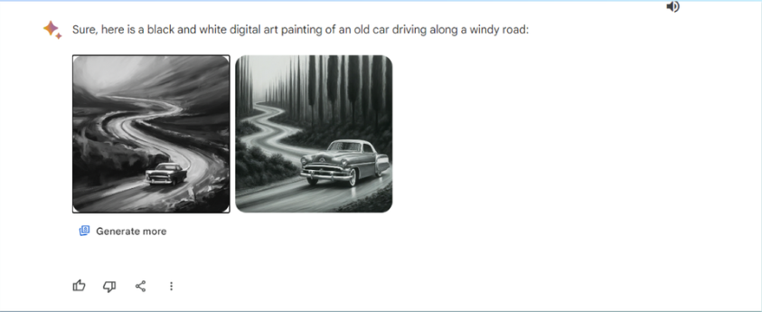 Application de différentes combinaisons de couleurs à une image dans Gemini