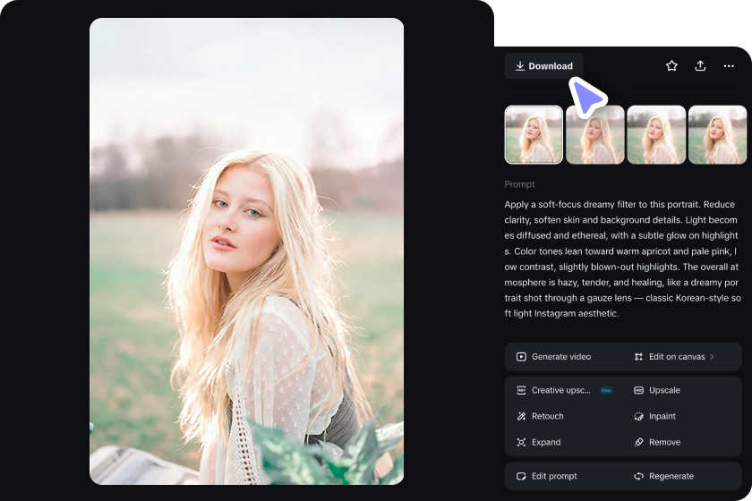Verfeinern und laden Sie Ihr endgültiges Instagram-Bild herunter