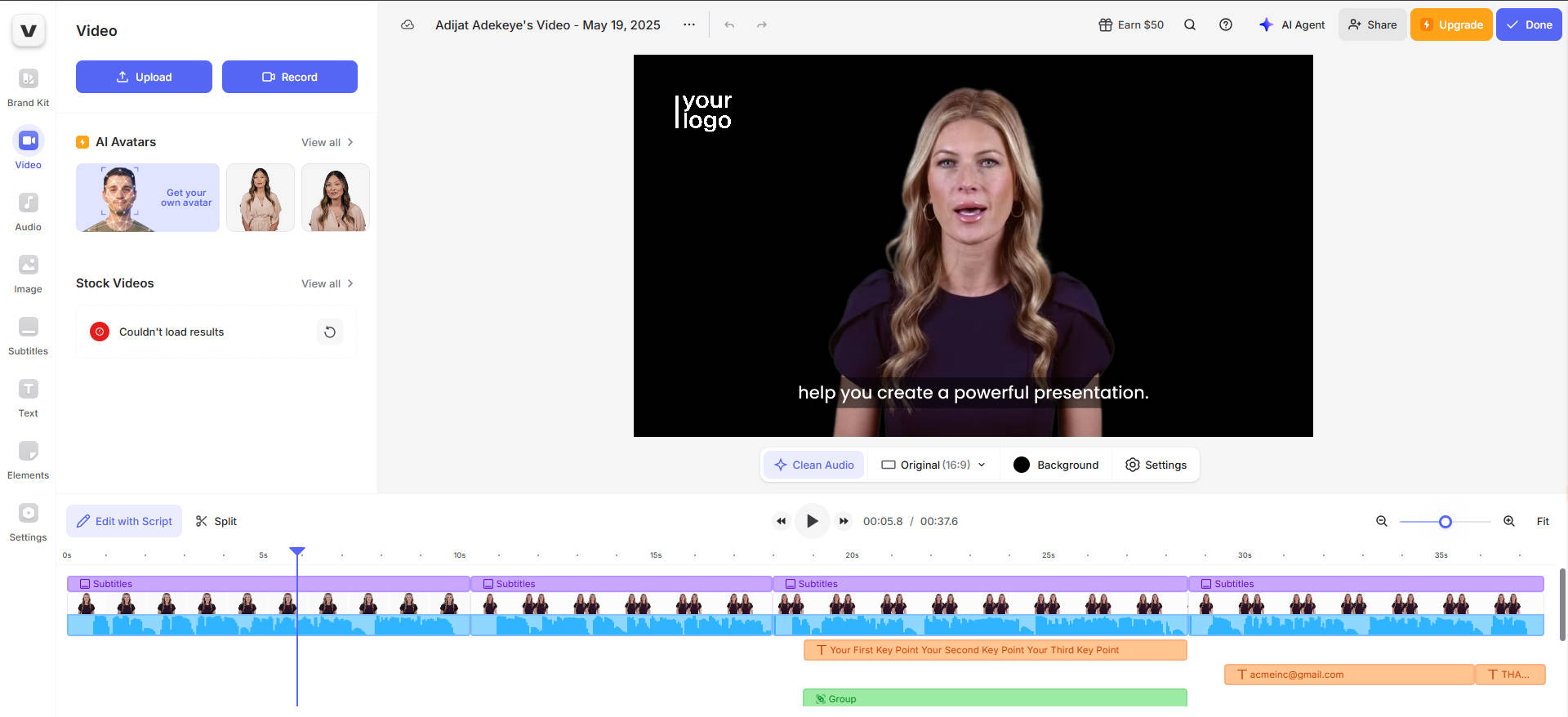create ai talking avatar free