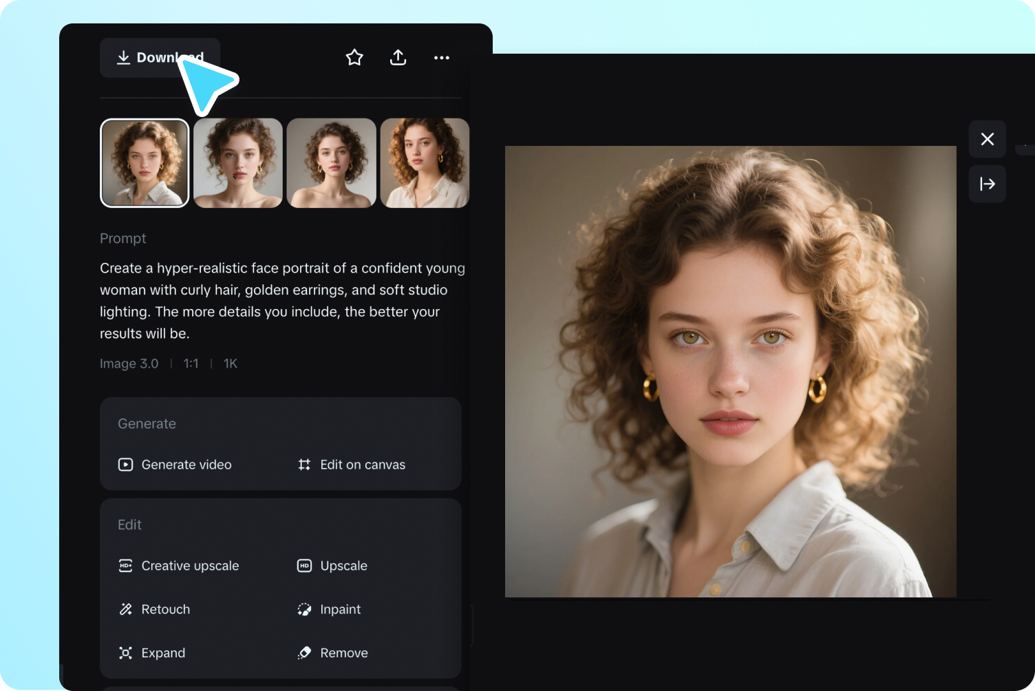descargar caras de IA