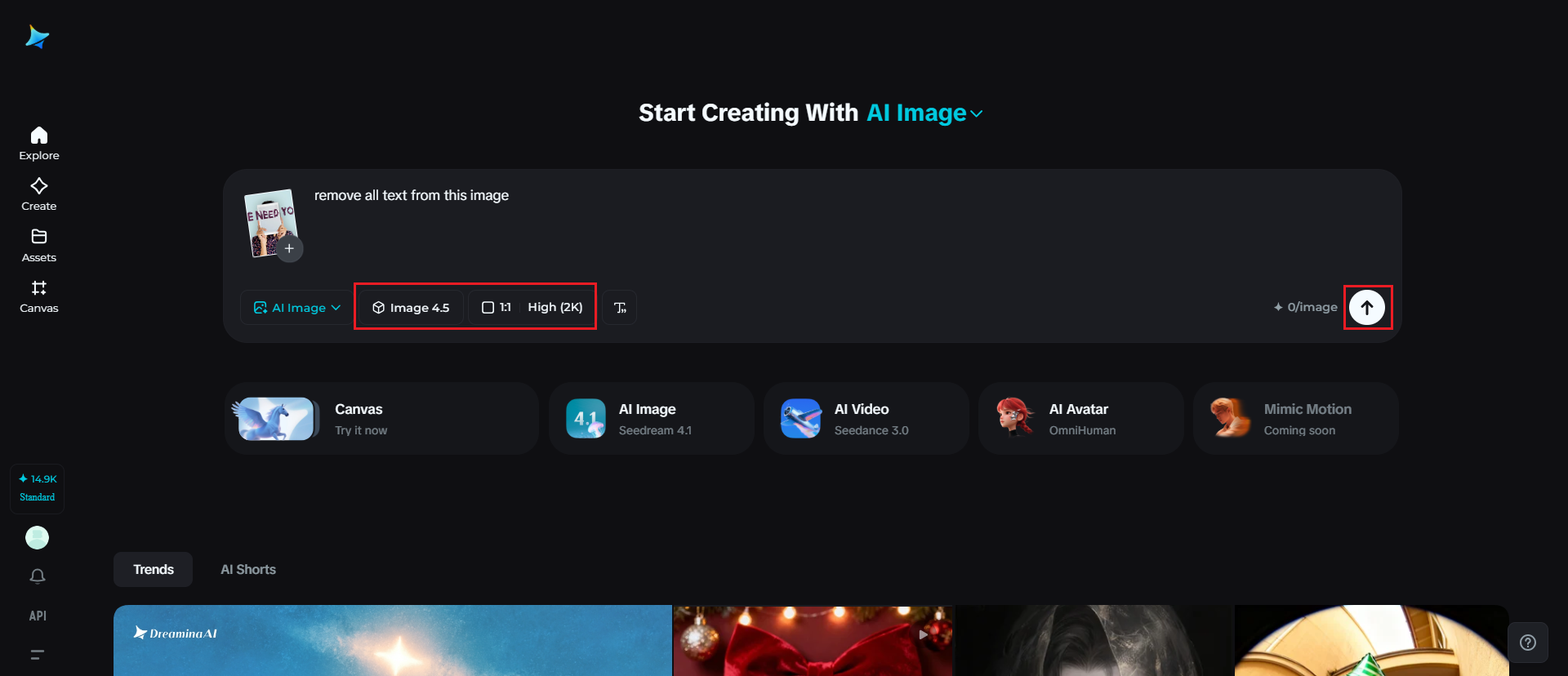 remove text from image AI free