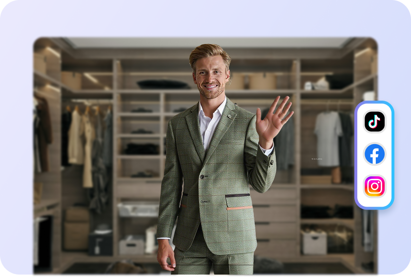 Try-on haul video for social media