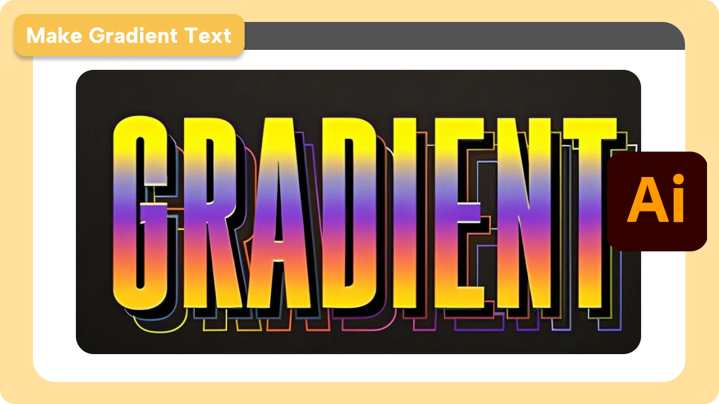 how to add a gradient to text in illustrator