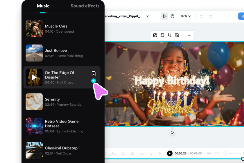 Edit and personalize
