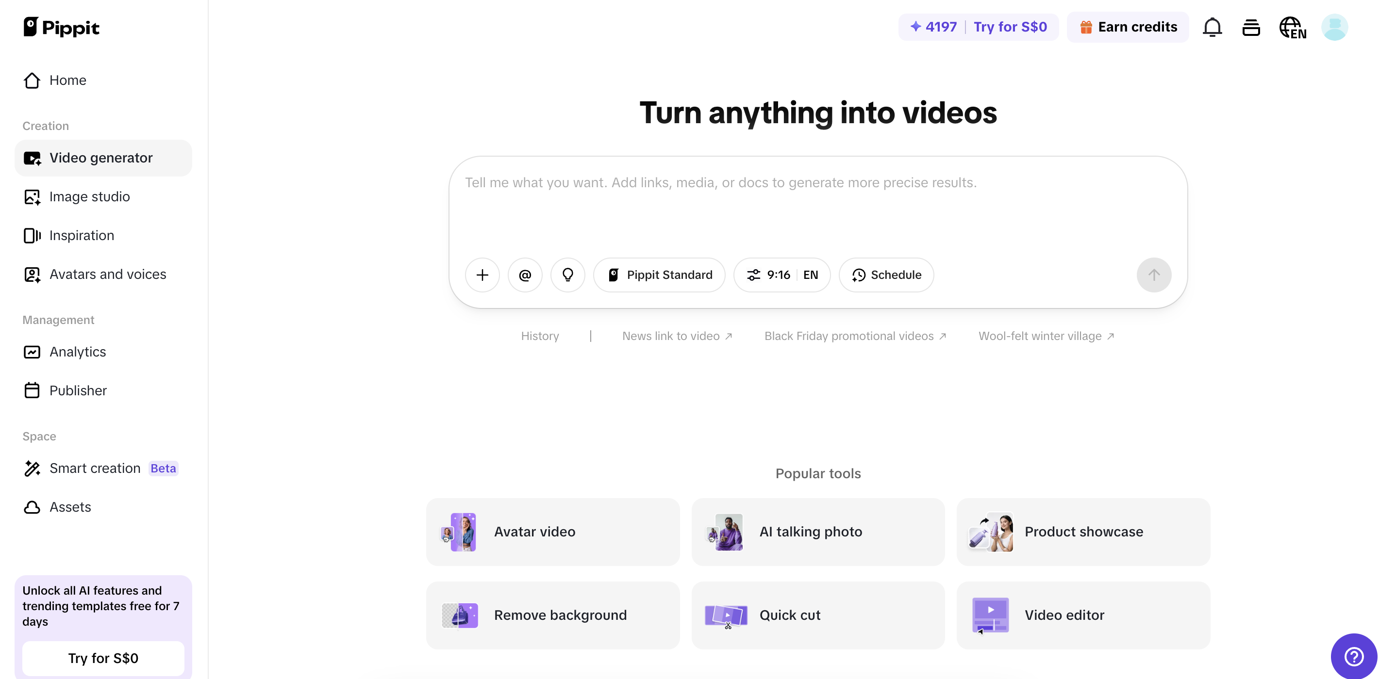 Open the video editor