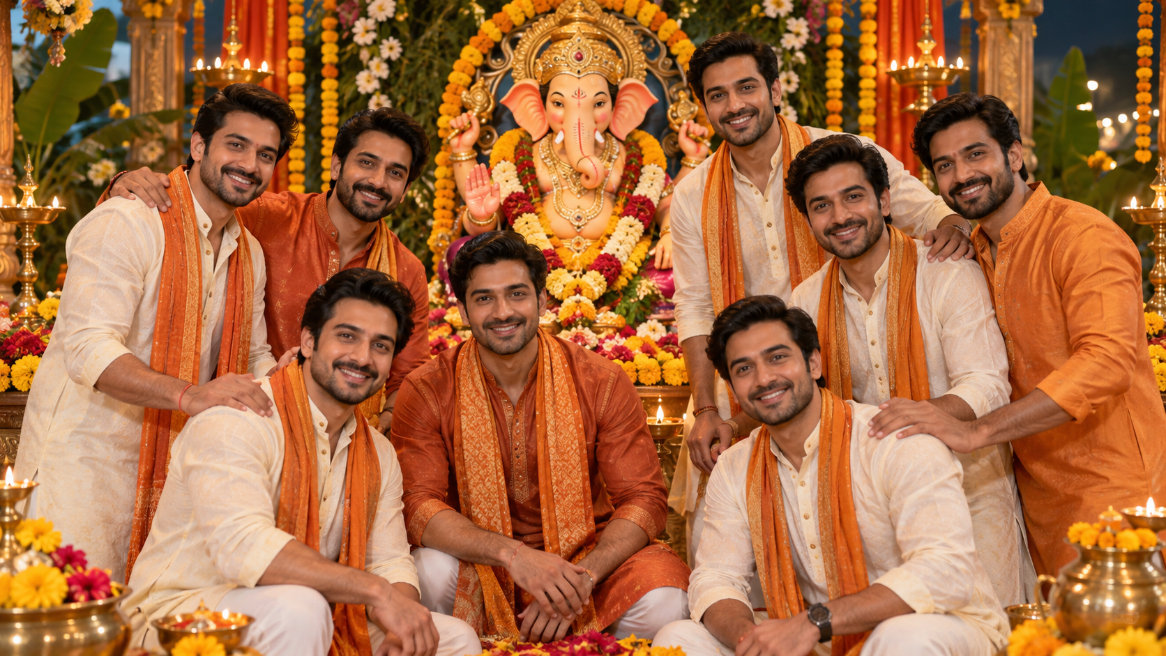 Ganesh Chaturthi Outfit Ai Prompts original visual 1