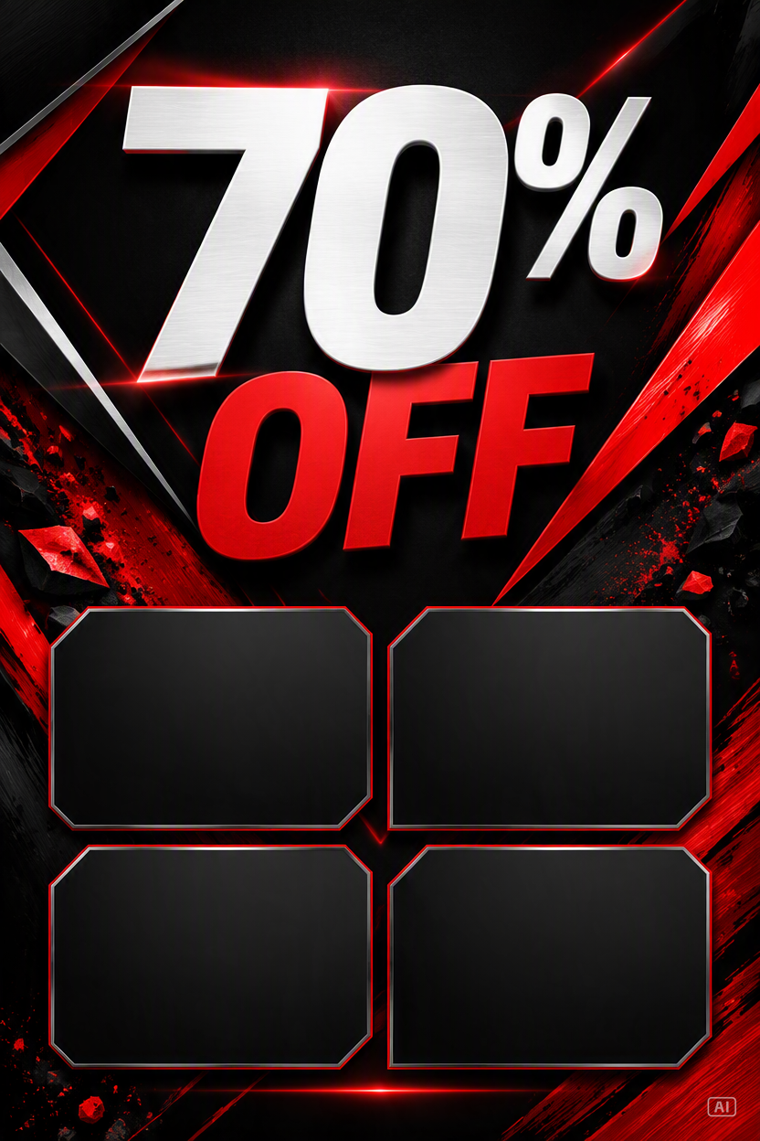 Black Friday flyer discount image generated by Pippit