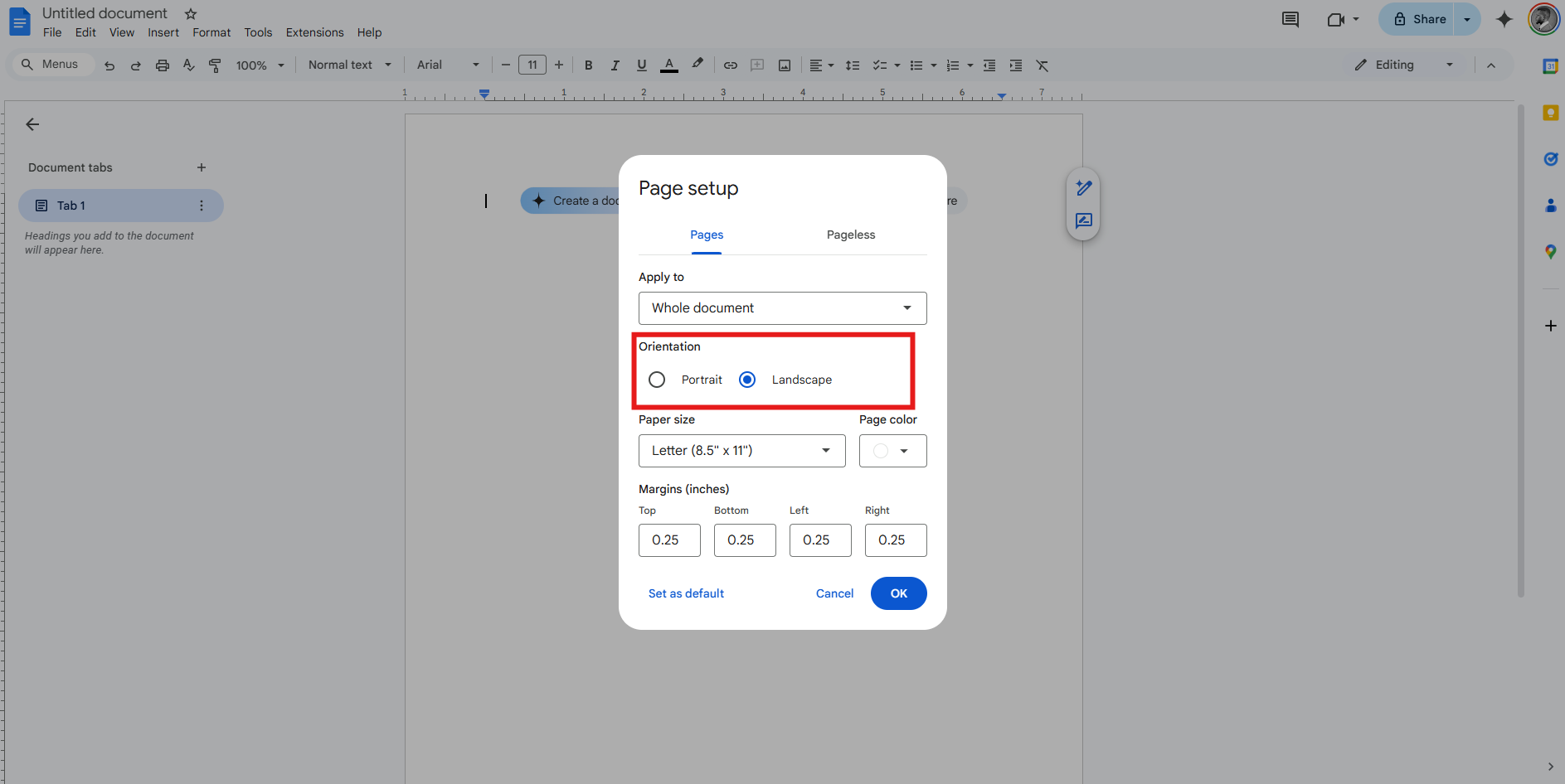 Come fare un opuscolo su google doc