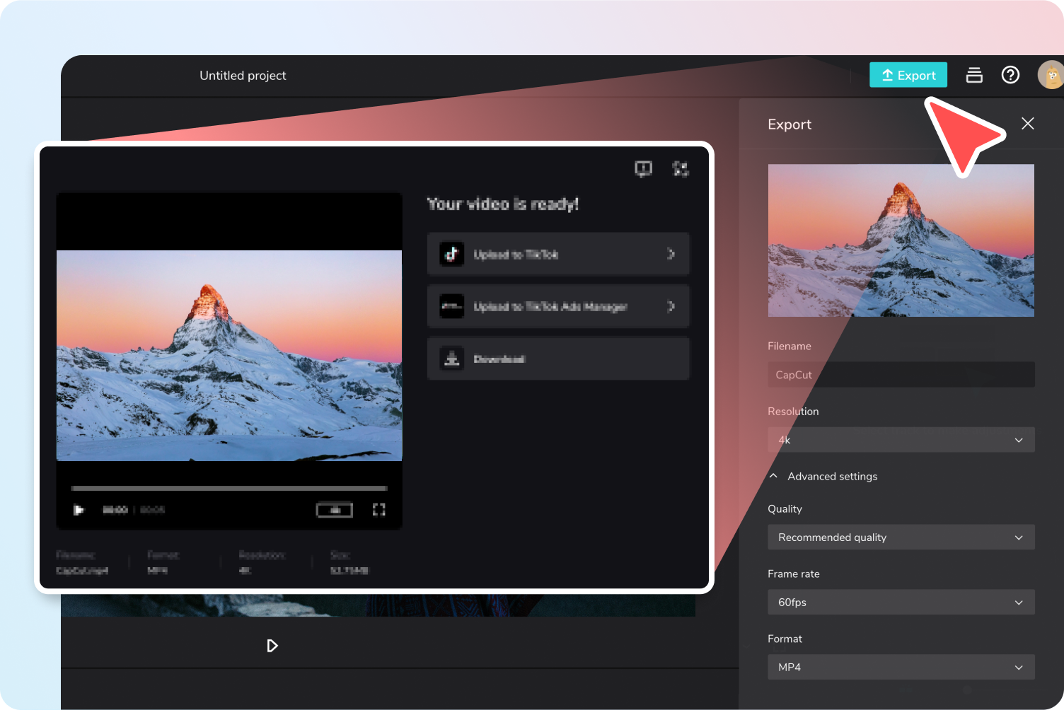 Vaihe 3: Vie videosi  