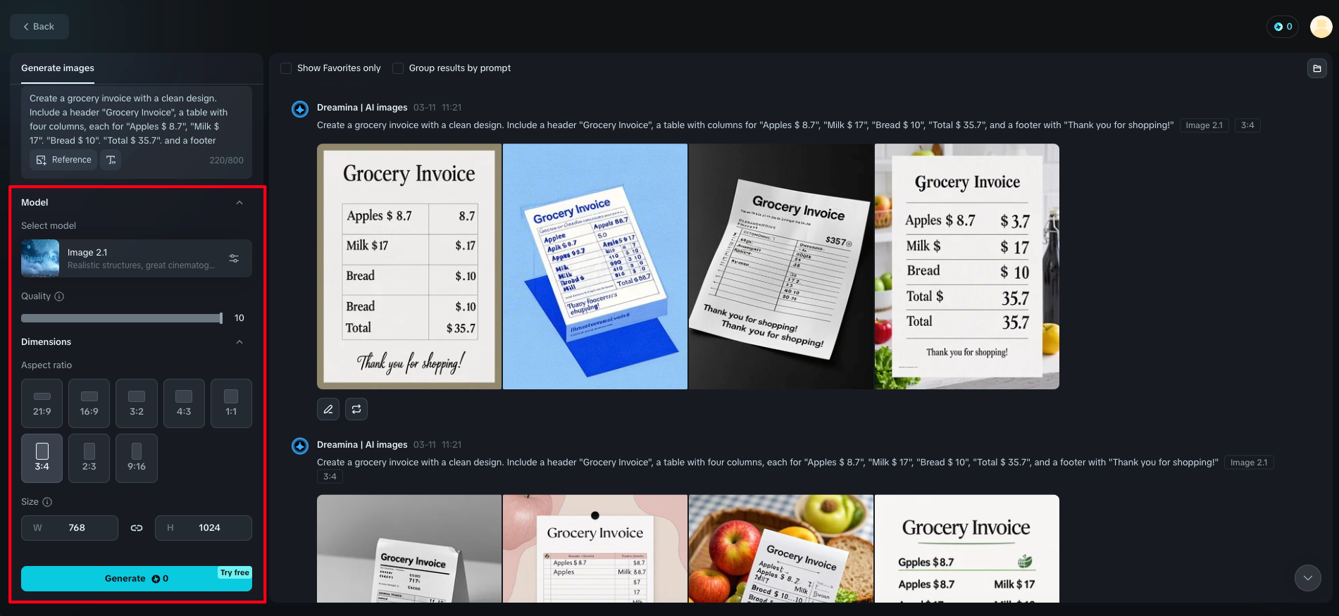 invoice generate online