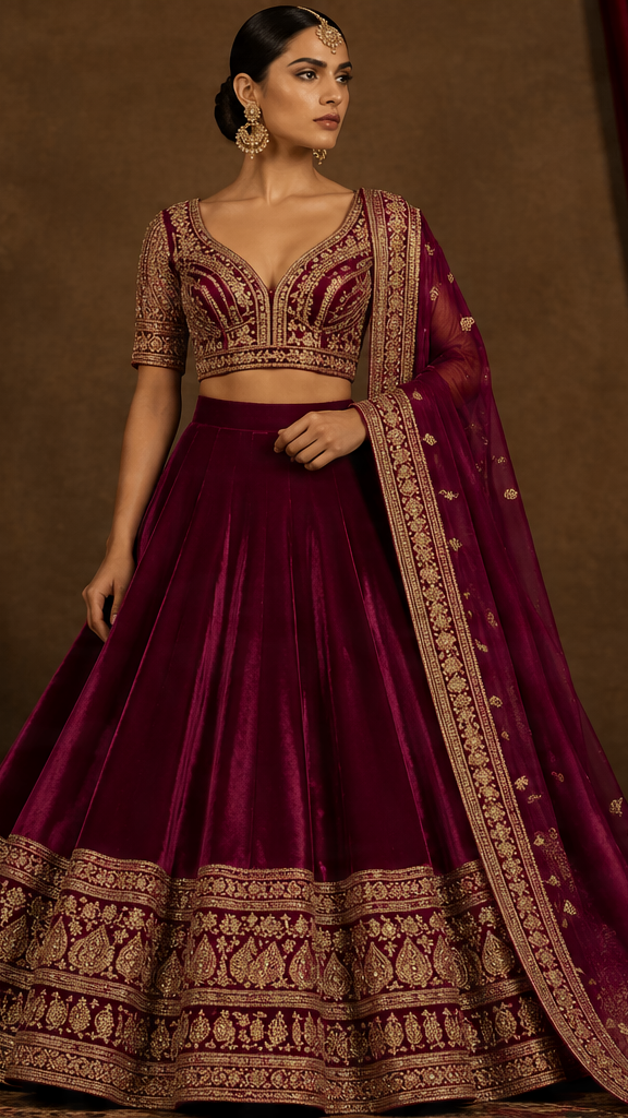 prompt gesehen mädchen lehenga