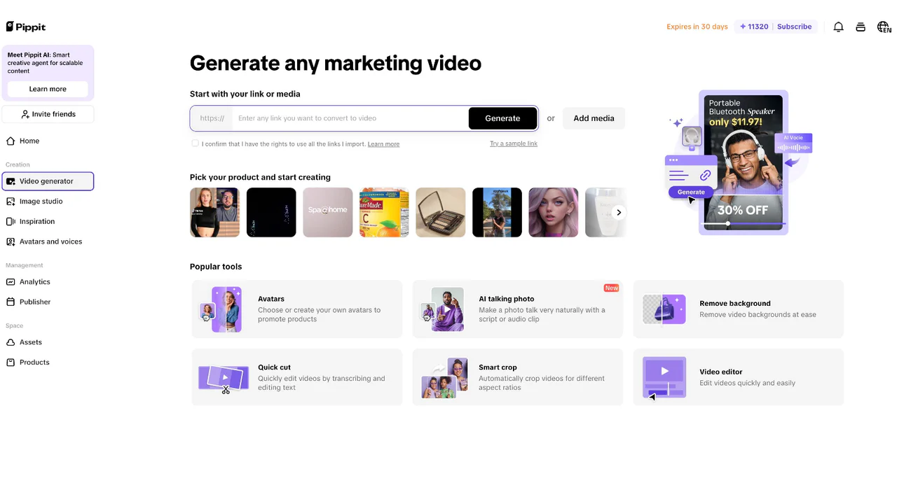 Video generator
