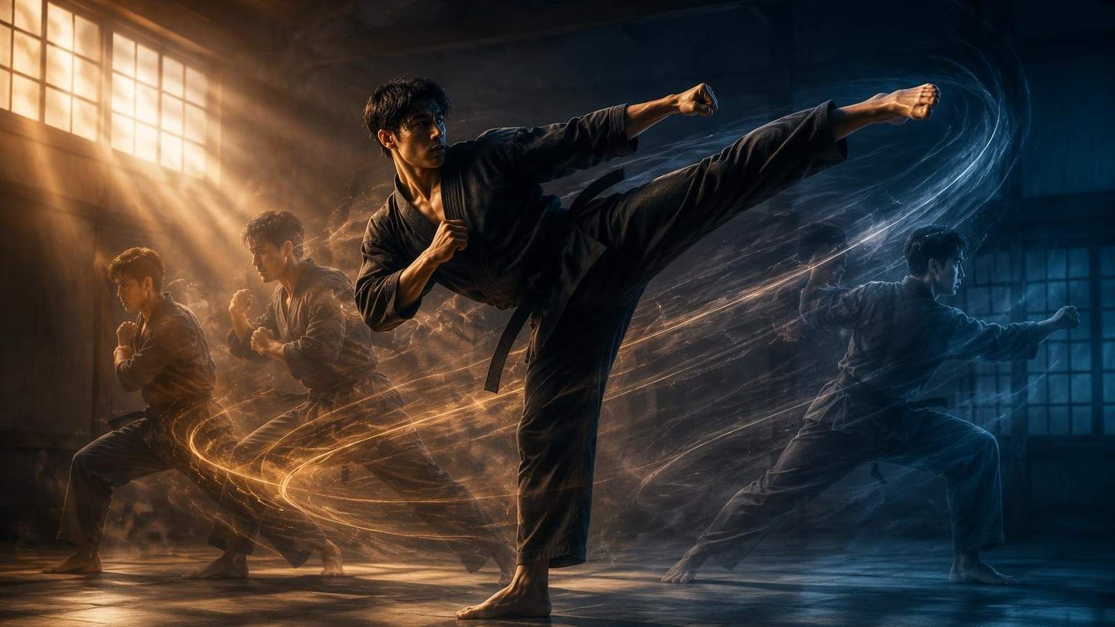 martial arts motion transfer AI template cover