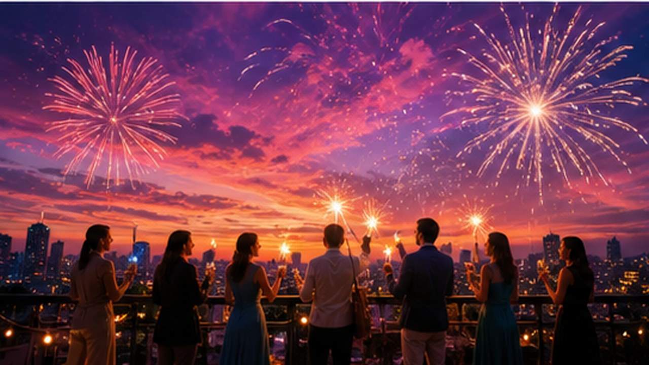 AI Fireworks Video Generator prompt result 3