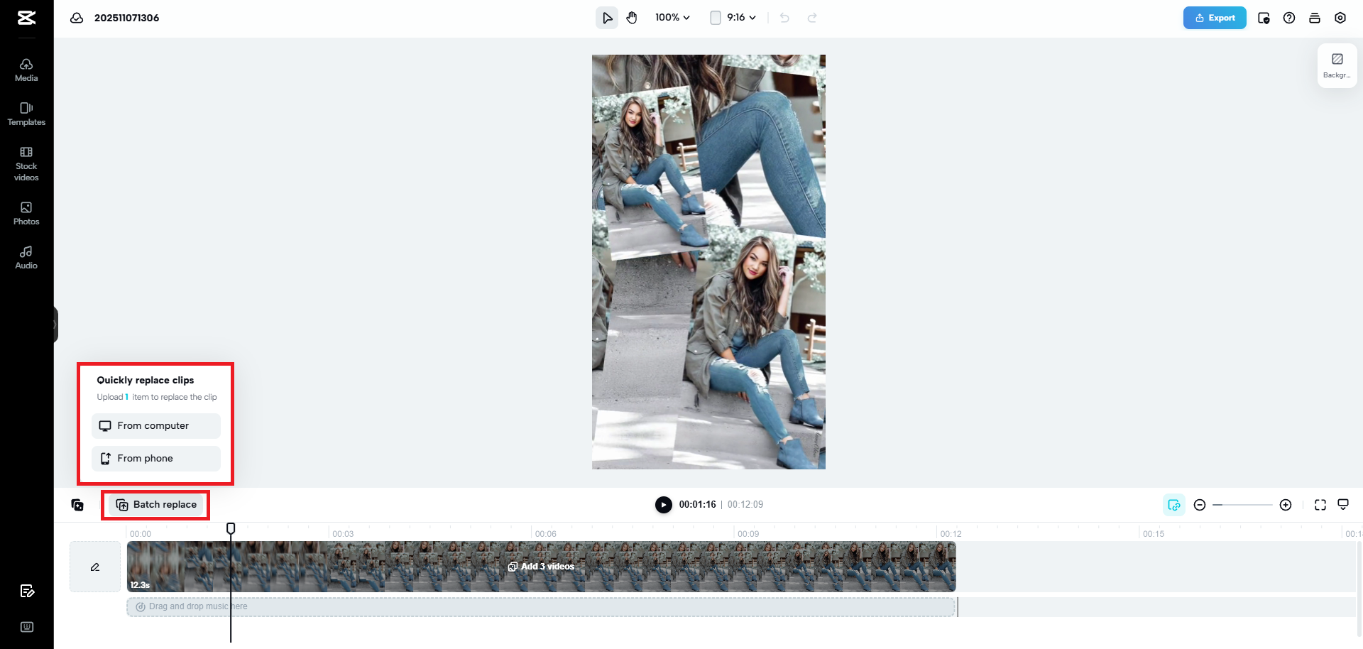 Replace the placeholder images