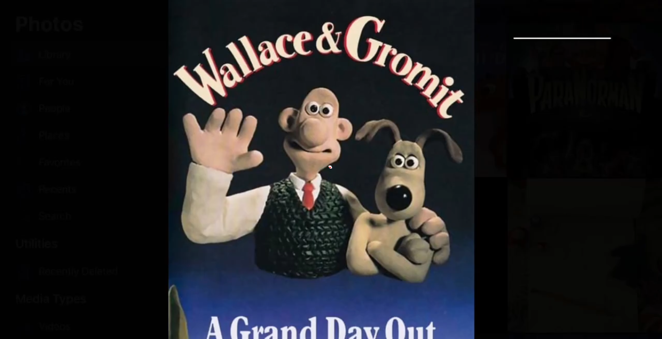 Wallace e Gromit in A Grand Day Out claymation