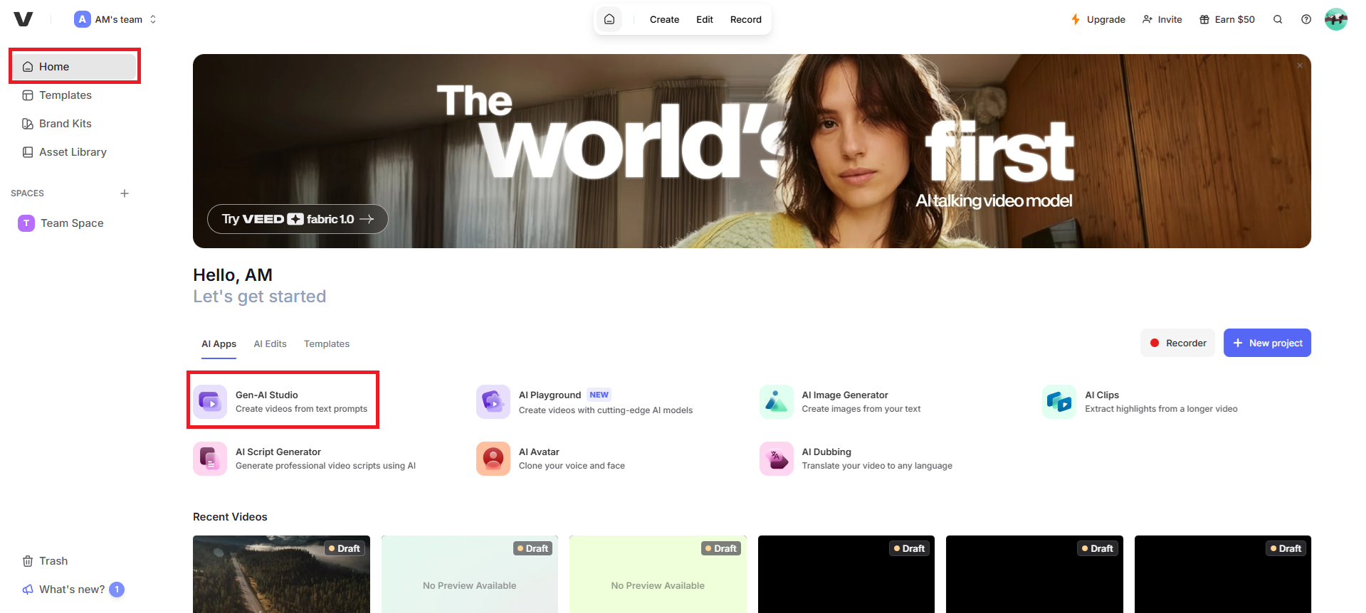 Launch Gen-AI Studio
