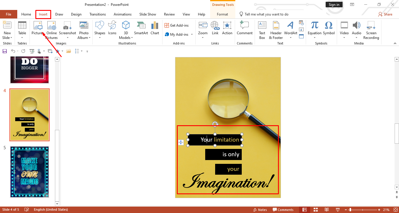 Personalizando el contenido para aprender cómo hacer un póster utilizando plantillas en PowerPoint