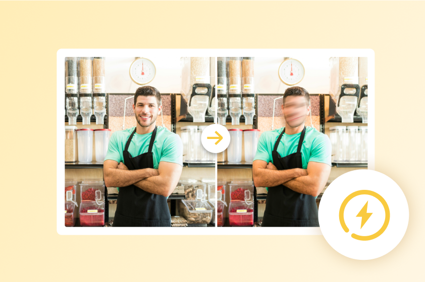 Quick online face blur results with Dreamina
