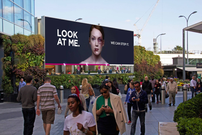 Women's Aid Domestic Violence billboard ad