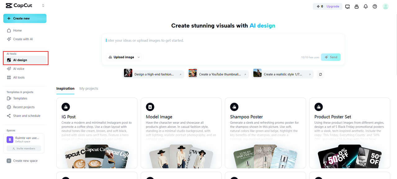 Přejděte na funkci návrhu AI.