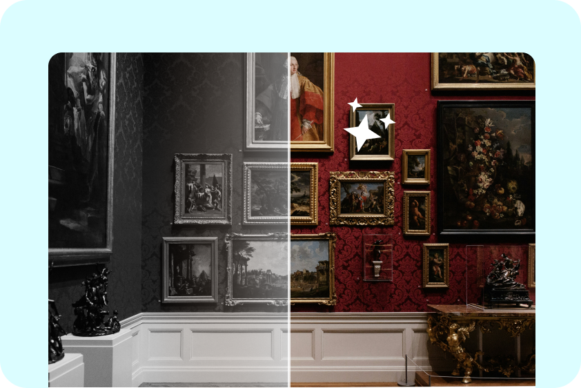 黑白歷史影象與Dreamina著色