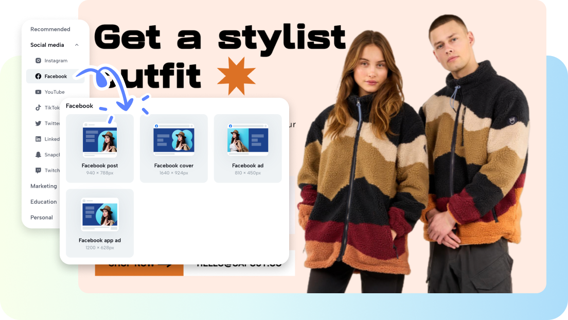 Ratios d'aspect flexibles pour toutes les plateformes en ligne