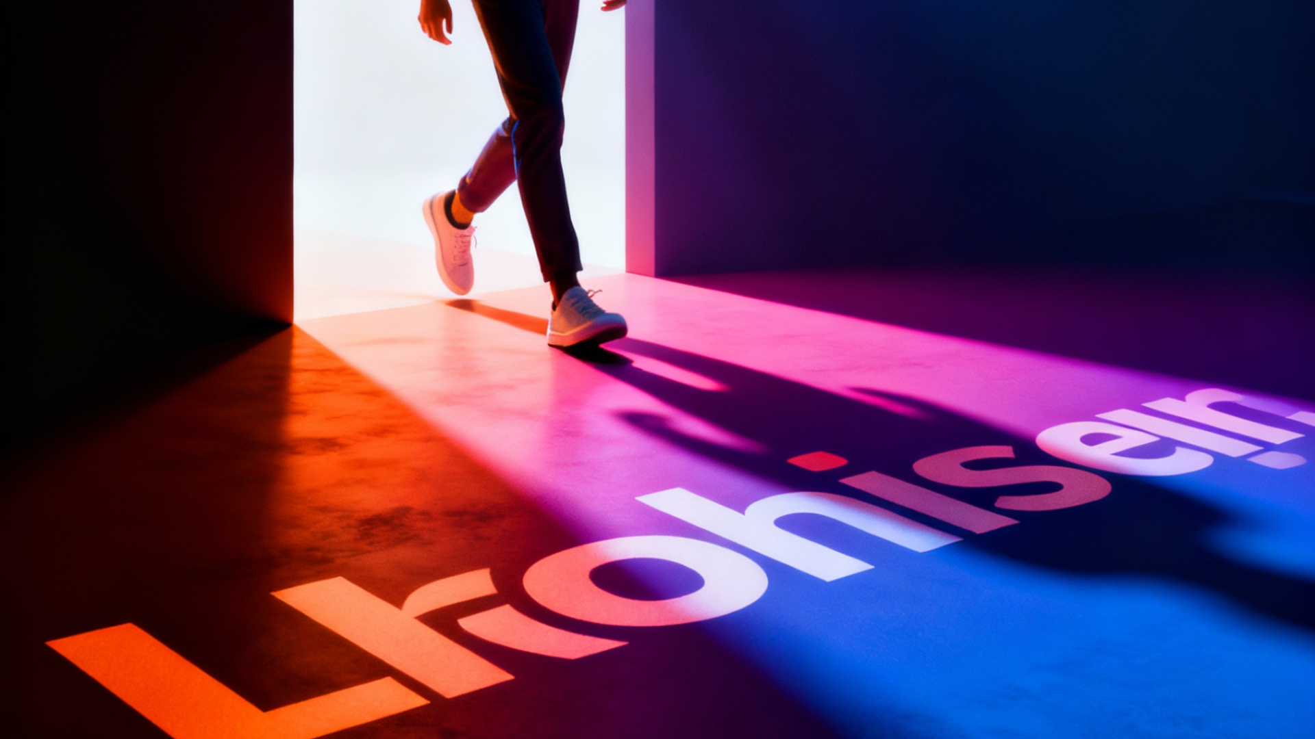 Text depth effect in dynamic brand intros