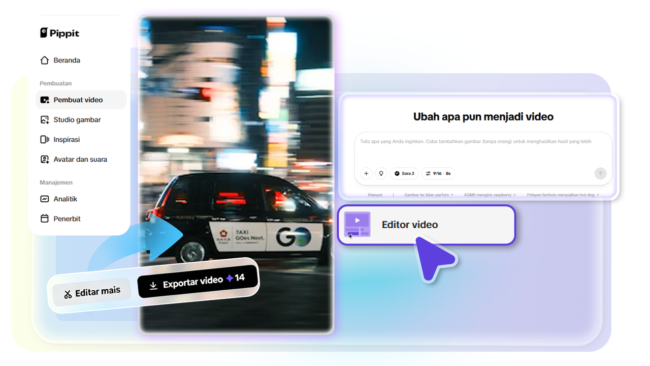 Buka bagian "Generator Video"