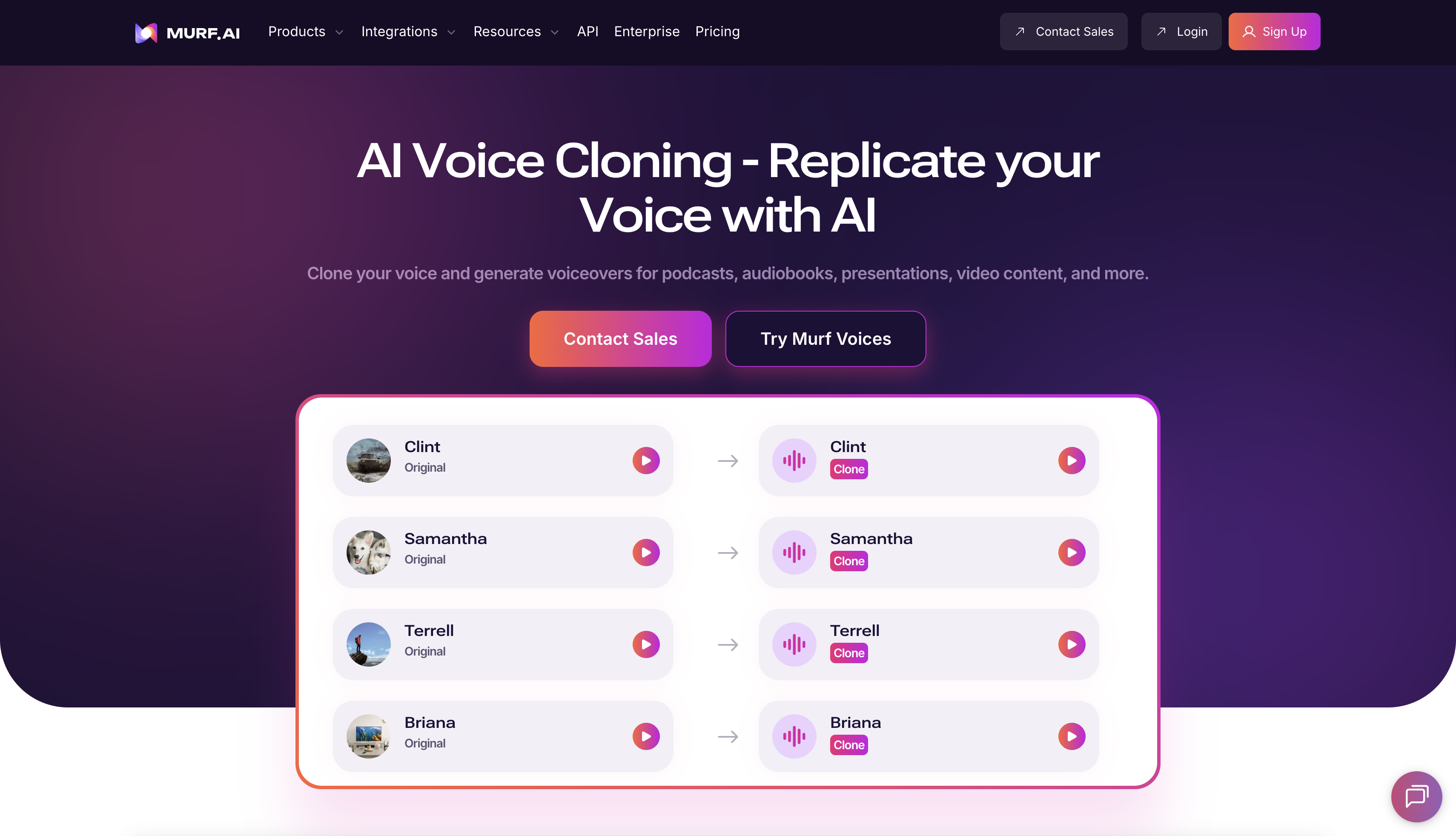 Murf AI interface