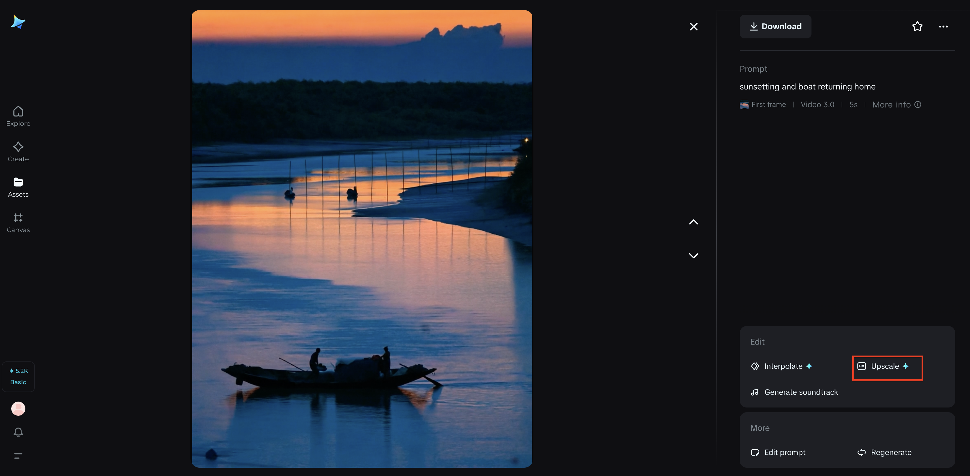 Upscale video quality