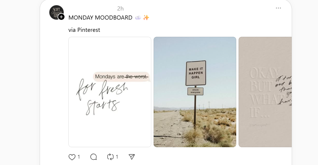 Visual inspiration boards