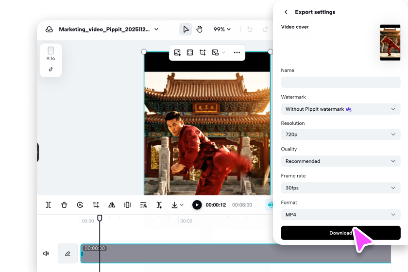 Export and share