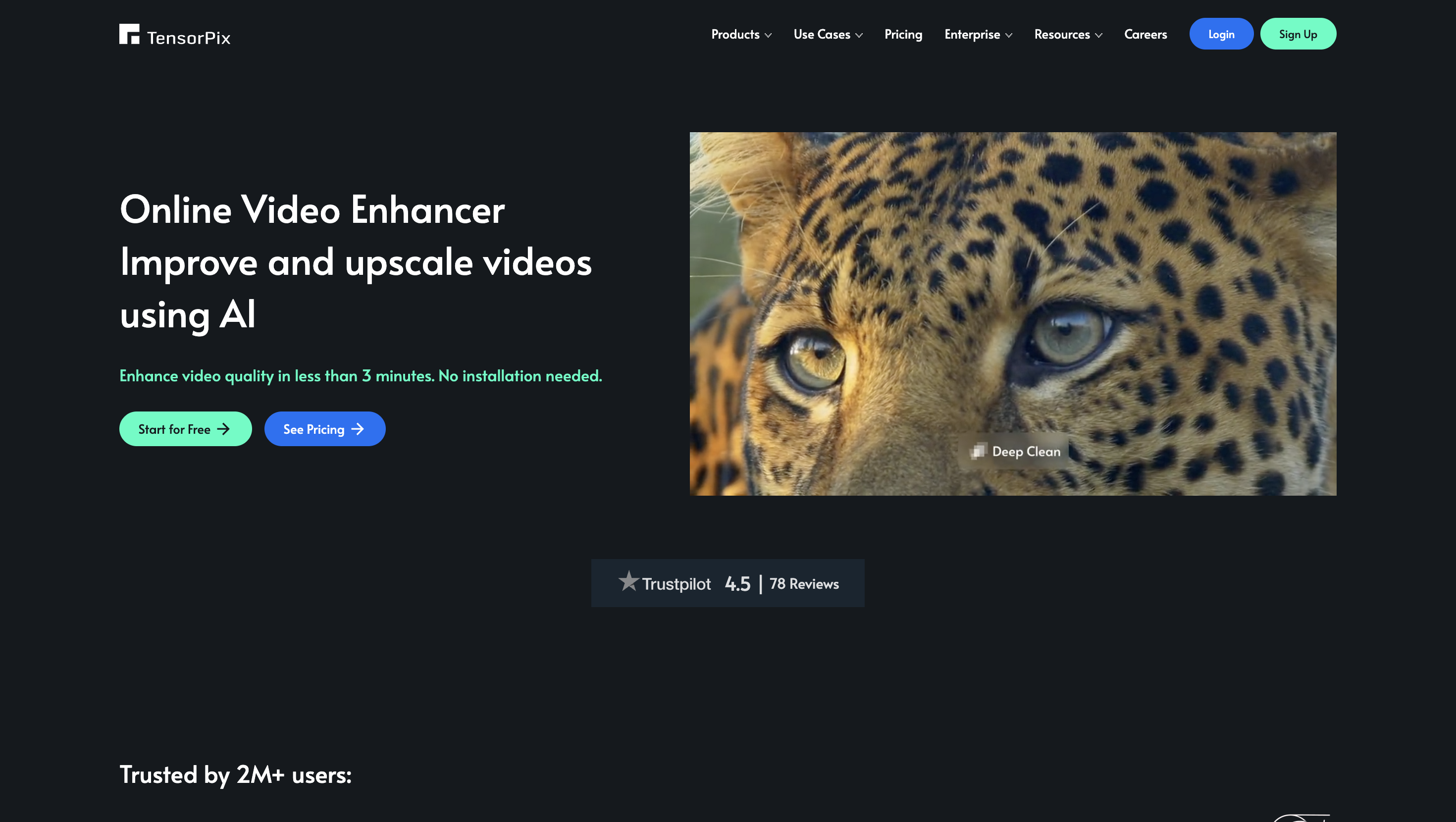 TensorPix homepage