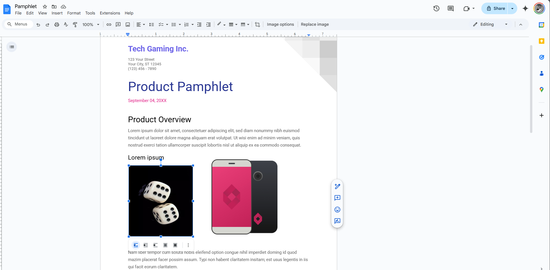 Come fare un opuscolo su google doc