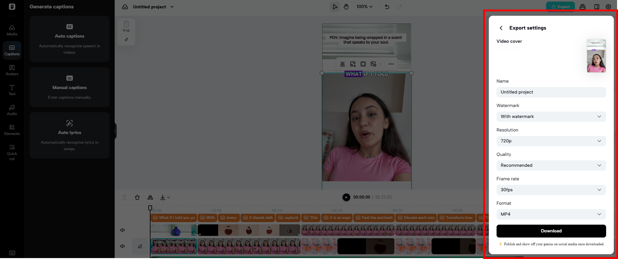 Seamless multi-platform export