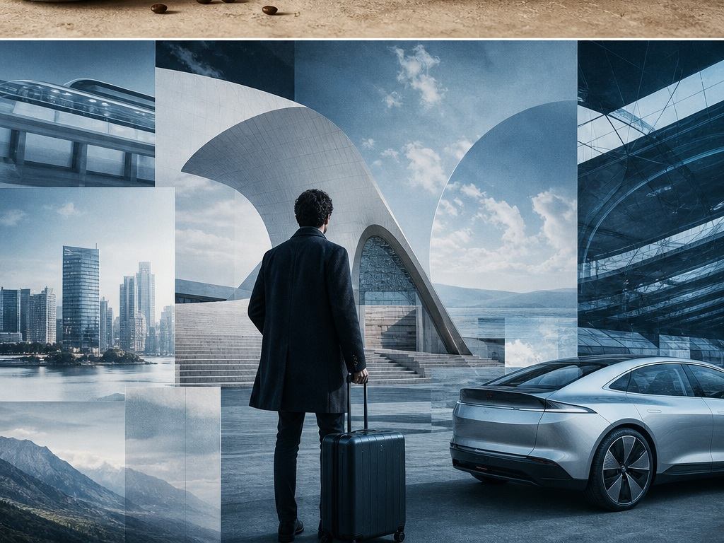 JaUnd KI-Alternative für kreative Arbeitsabläufe - Beispiel 4 - Redaktionelle Collage zur zukünftigen Mobilität