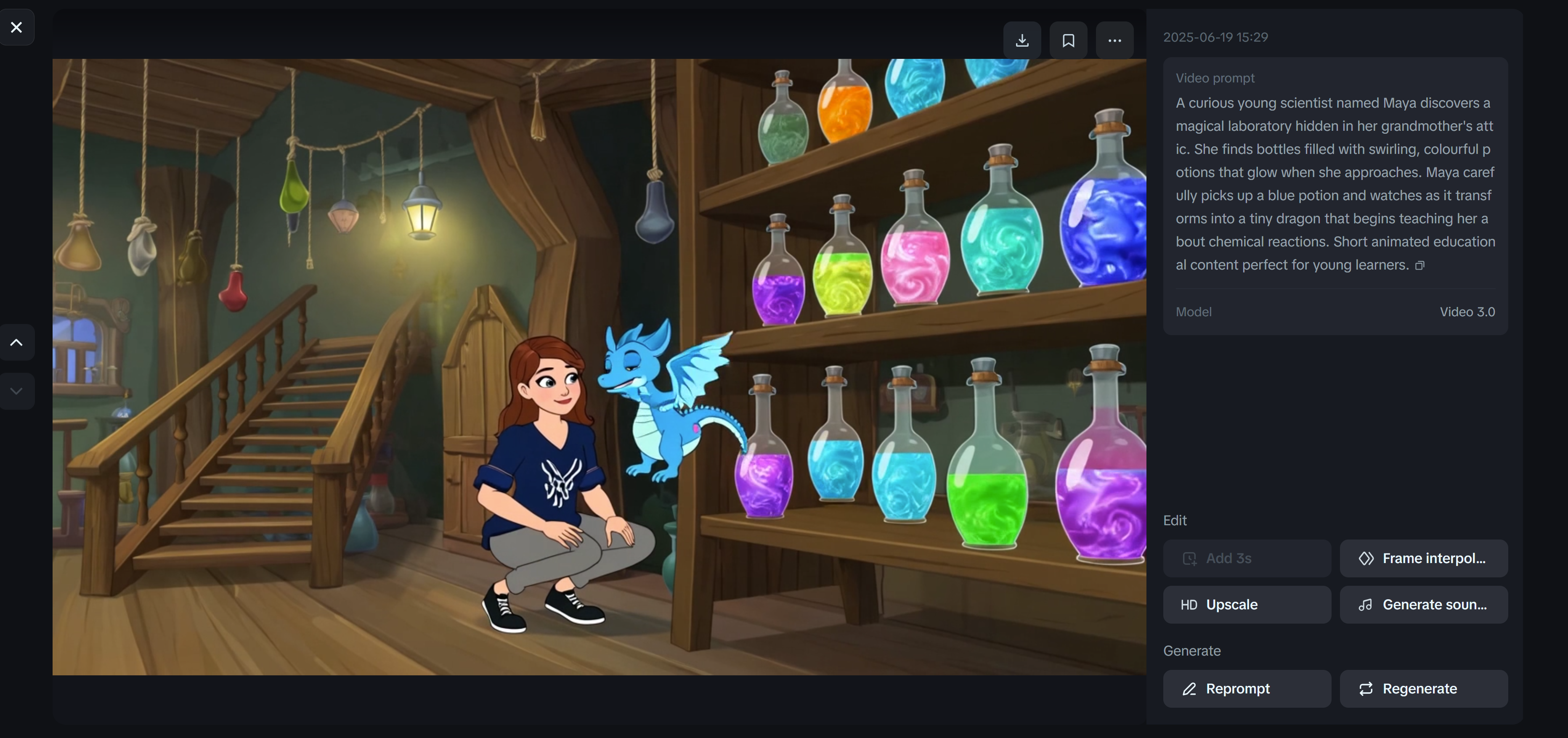 Educational adventure story