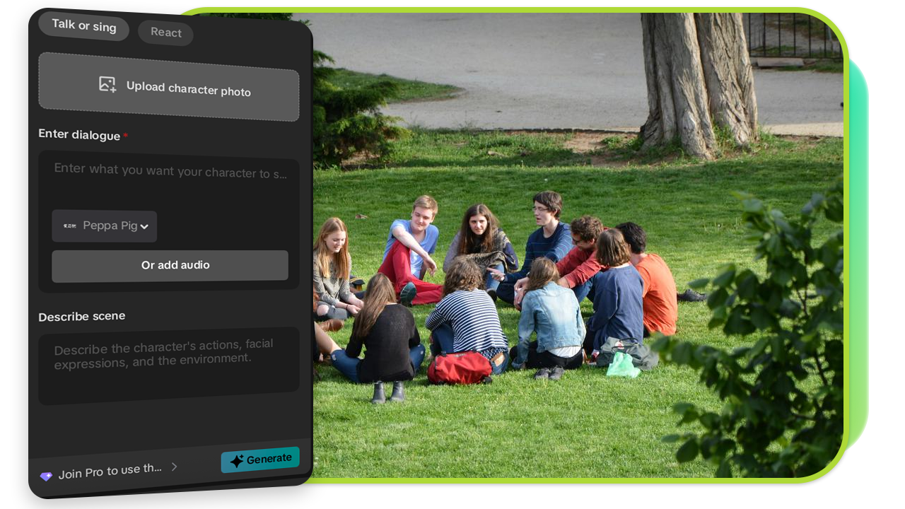 AI Dialogue Scene Generators for Social Media