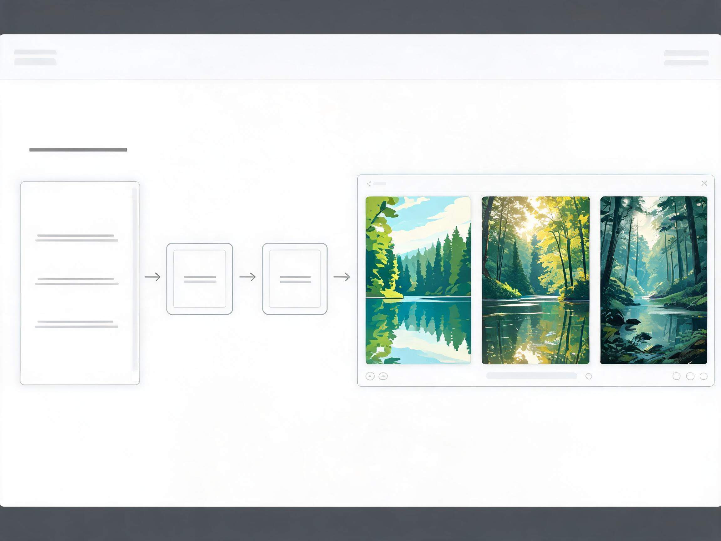 Illustratie foto concept vergelijking