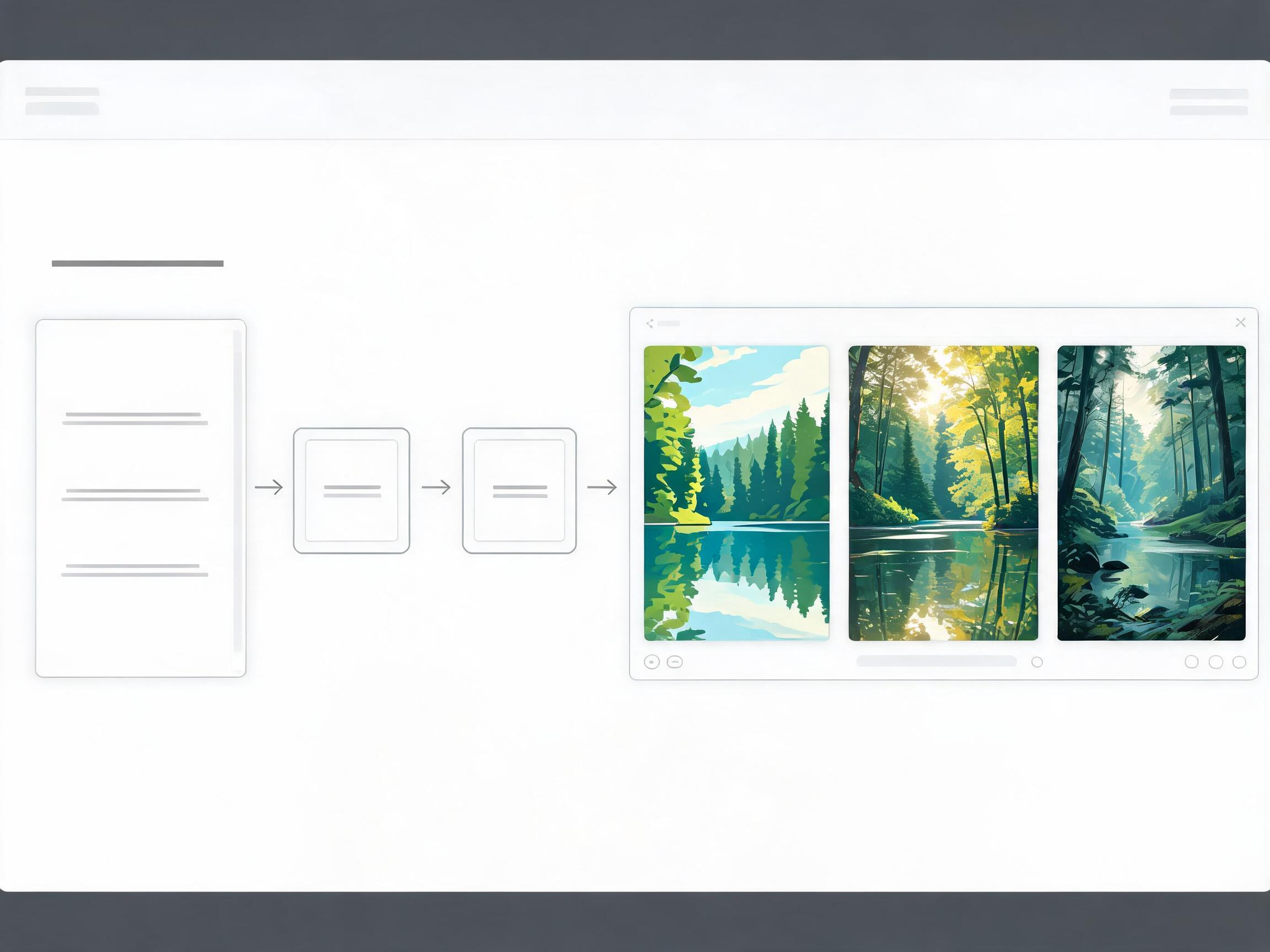 Illustration photo concept comparison
