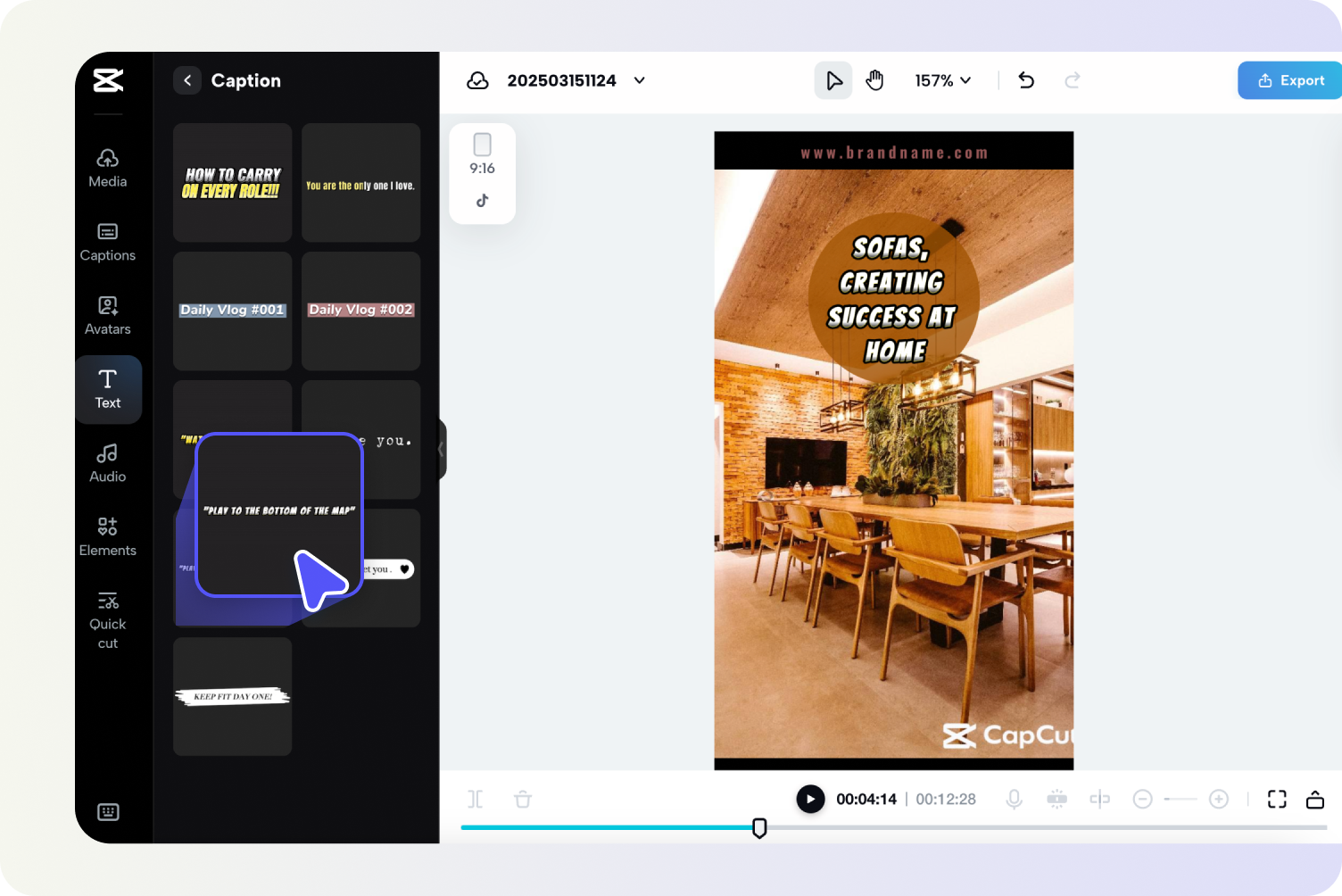 Personalize and enhance your slogan