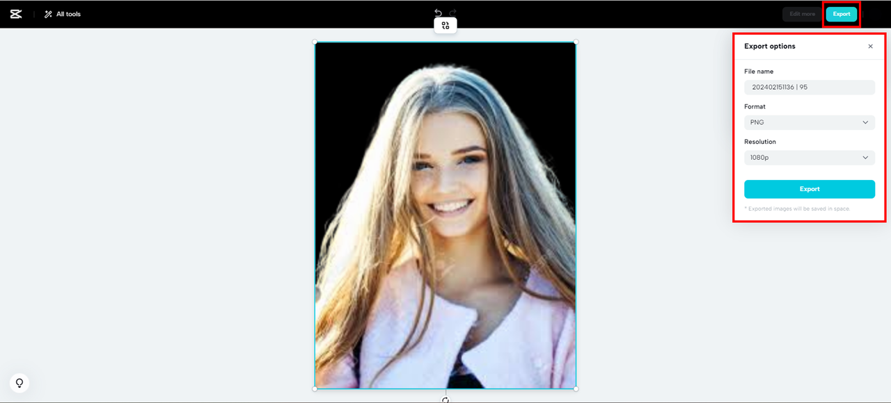 export photos