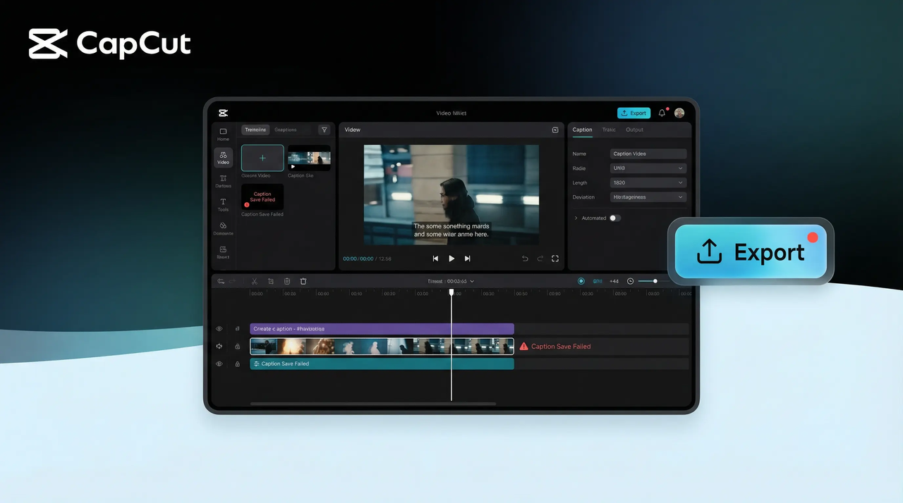 captions fait to export