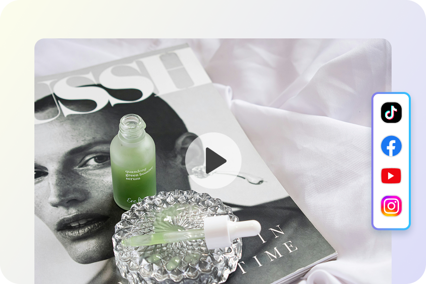 Create marketing content in video timeline editor