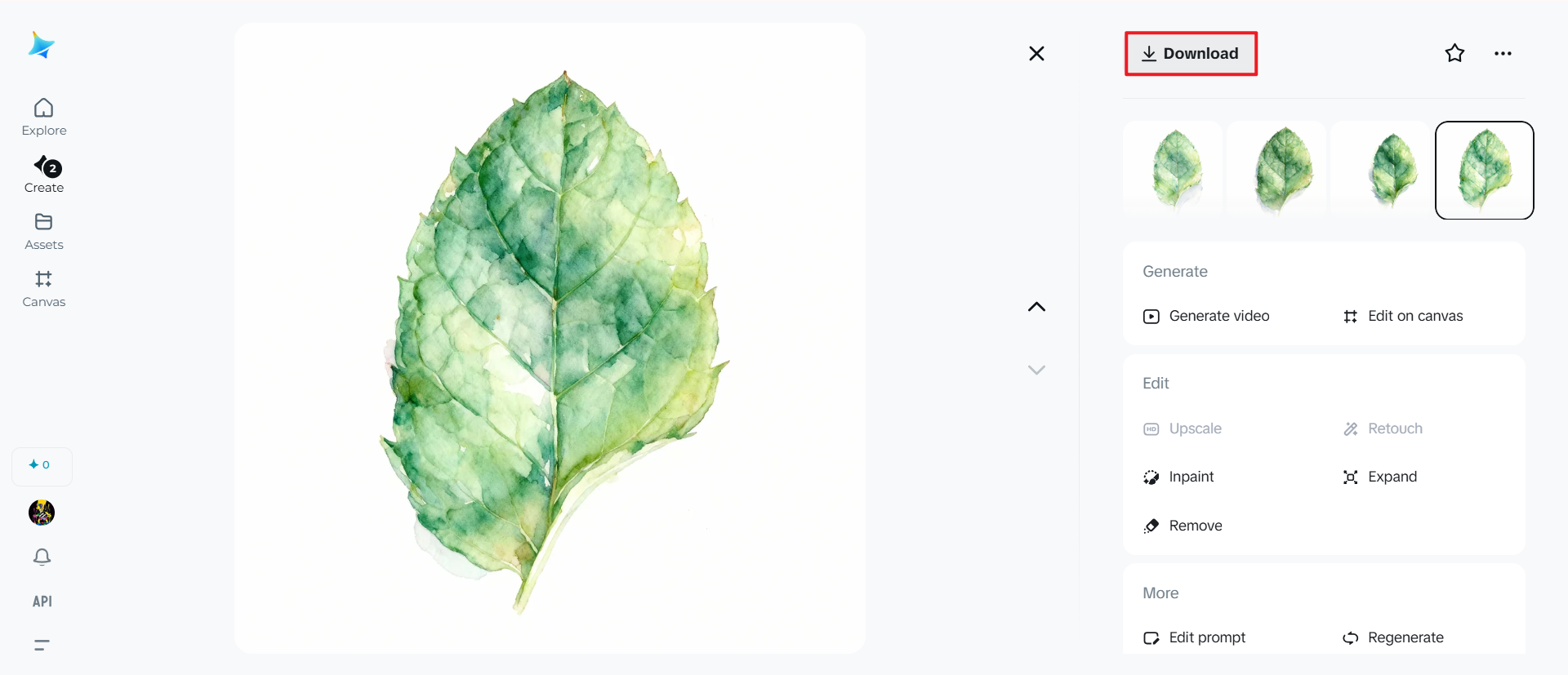 fall leaf watercolor painting