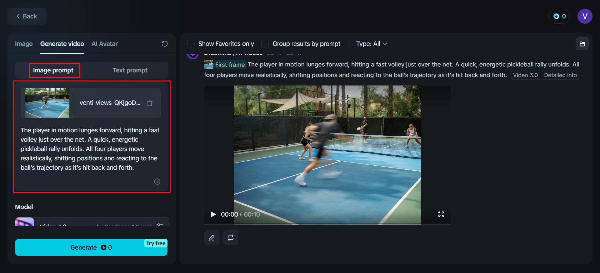 Upload image and write your prompt